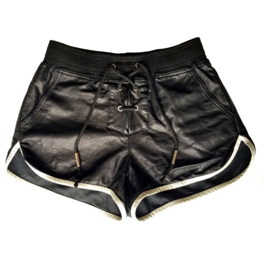 Dance & Marvel Leather Shorts